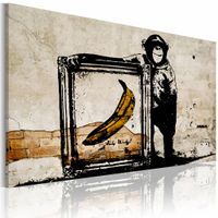 Schilderij - Inspired by Banksy II , wanddecoratie , premium print op canvas - thumbnail