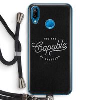 Capable: Huawei P20 Lite Transparant Hoesje met koord