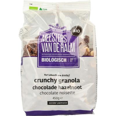 De Halm Granola choco/hazelnoot bio
