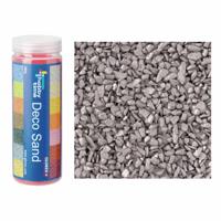 Decoratie zand/kiezels - 2x - zilver - 500gr - zandkorrels - mini steentjes - 2 tot 6 mm