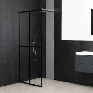 VidaXL Inloopdouchewand 100x195 cm transparant gehard glas