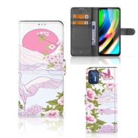 Motorola Moto G9 Plus | Telefoonhoesje | Met pasjeshouder | Bird Standing