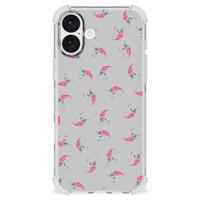 Doorzichtige Silicone Hoesje voor iPhone 16 Plus Unicorns