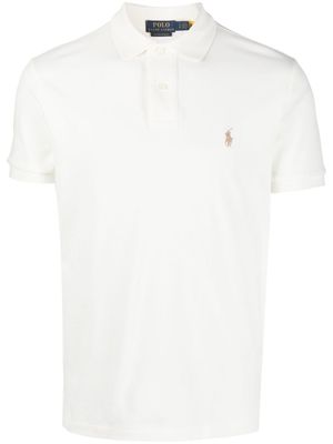 Polo Ralph Lauren polo à motif Polo Pony brodé - Blanc