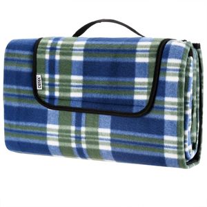 Picknickdeken Ruit-Blauw 2x2m