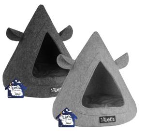 Let's sleep Pet Cave TeePee Grijs