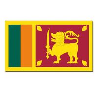 Landen thema vlag Sri Lanka 90 x 150 cm feestversiering