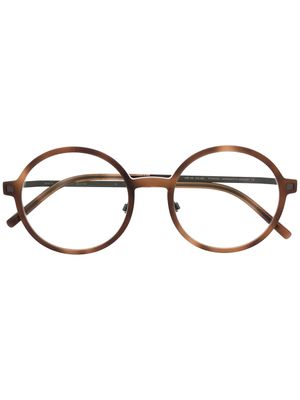 Mykita lunettes de vue à monture ronde - Tons neutres