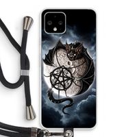 Volle maan: Pixel 4 Transparant Hoesje met koord