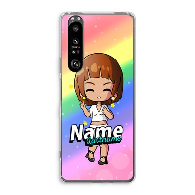 Chibi Maker vrouw: Sony Xperia 1 III Transparant Hoesje