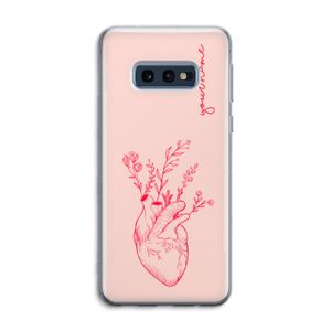 Blooming Heart: Samsung Galaxy S10e Transparant Hoesje