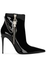 Dolce & Gabbana 105mm patent ankle-boots - Noir - thumbnail