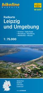 Fietskaart SAX01 Bikeline Radkarte Leipzig und Umgebung | Esterbauer