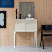 Zuiver Dressoir 'June' Eikenhout en metaal, 80cm, kleur Beige