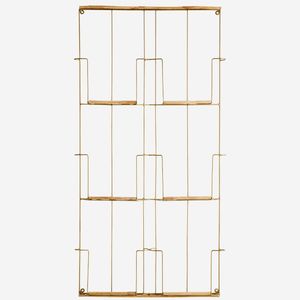 Madam Stoltz tijdschriftenrek oud messing 97 x 53