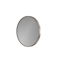 Balmani Secret rond badkamerspiegel Brushed RoseGold Ø 70 cm met spiegelverlichting en -verwarming