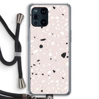 Terrazzo N°20: Oppo Find X3 Transparant Hoesje met koord