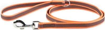 Antislip Hondenriem - 20mm x 1,8m - Met handvat & O-ring - Oranje