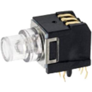 C & K Switches K5V1RD43T Druktoets 100 mA 1x aan/(aan) Rood IP40 1 stuk(s) Bulk