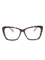 Jimmy Choo Eyewear lunettes de vue à monture papillon - Marron