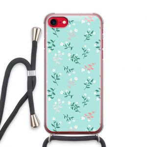 Small white flowers: iPhone SE 2020 Transparant Hoesje met koord