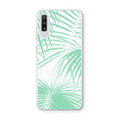 Palmbladeren: Samsung Galaxy A70 Transparant Hoesje