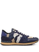 Valentino Garavani baskets Camouflage Rockrunner - Bleu