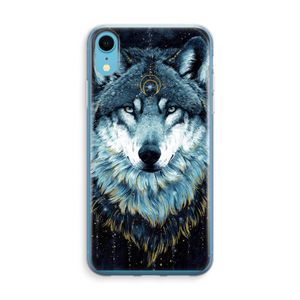 Darkness Wolf: iPhone XR Transparant Hoesje