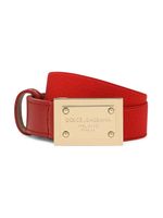 Dolce & Gabbana Kids ceinture élastiquée à logo - Rouge