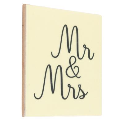 Tegeltje "Mr & Mrs"