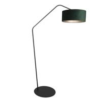 Steinhauer VloerlampZig-Zag zwart met groene kap Ø 50cm - 4246ZW