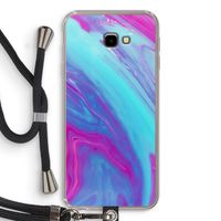 Zweverige regenboog: Samsung Galaxy J4 Plus Transparant Hoesje met koord Zweverige regenboog: Samsung Galaxy J4 Plus Transparant Hoesje met koord
