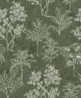 Galerie Zen Behang met getekende bomen motief - DWP0361-01