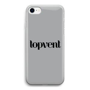 Topvent Grijs Zwart: iPhone SE 2020 Transparant Hoesje