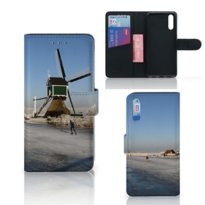 Huawei P20 Flip Cover Schaatsers