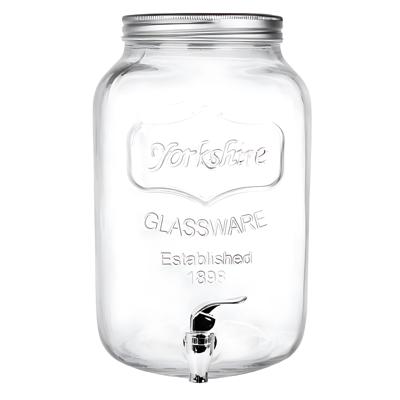 Gerimport dispenser cocktails/water/limonade - met tap - 8L - glas - zomer