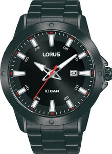 Lorus RH963PX9 Horloge staal-carbon zwart 44 mm