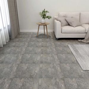 VidaXL Vloerplanken zelfklevend 55 st 5,11 m² pvc grijs
