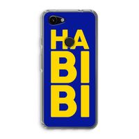 Habibi Blue: Google Pixel 3a Transparant Hoesje