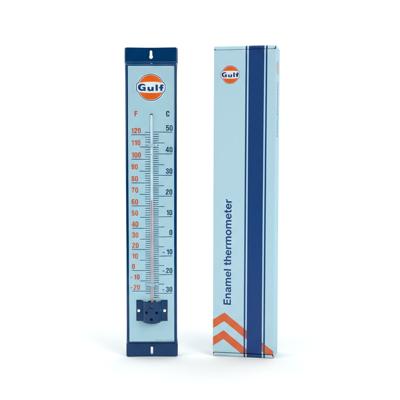 Gulf Emaille Thermometer - Gelimiteerde Oplage, Officieel Gelicentieerd
