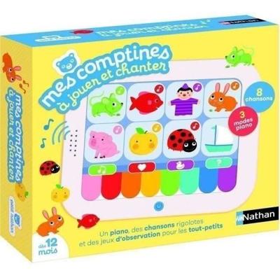 Mijn kinderliedjes om te spelen en te zingen - Interactief spel - NATHAN - Ontdek en zing 8 kinderliedjes!