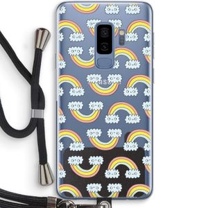 Regenboog: Samsung Galaxy S9 Plus Transparant Hoesje met koord