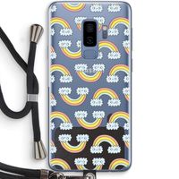 Regenboog: Samsung Galaxy S9 Plus Transparant Hoesje met koord Regenboog: Samsung Galaxy S9 Plus Transparant Hoesje met koord