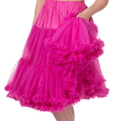 Banned Lifeforms Petticoat Hot Pink -M/L