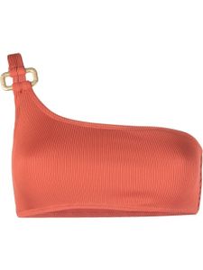 Wolford haut de bikini nervuré à design à une épaule - Orange