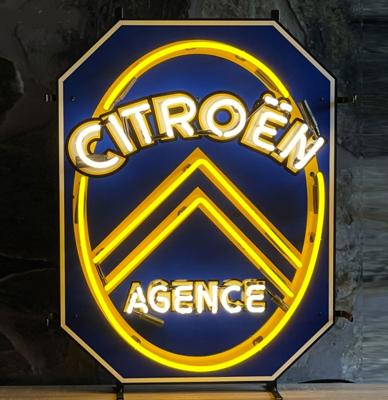 Citroën Agence Neon Verlichting 58 x 74 cm - Geel, Wit