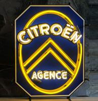 Citroën Agence Neon Verlichting 58 x 74 cm - Geel, Wit