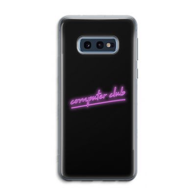 Vice Black: Samsung Galaxy S10e Transparant Hoesje