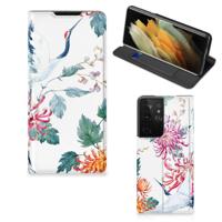 Samsung Galaxy S21 Ultra | Hoesje maken | Bird Flowers