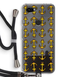 Musketon Anchor: Pixel 3a Transparant Hoesje met koord